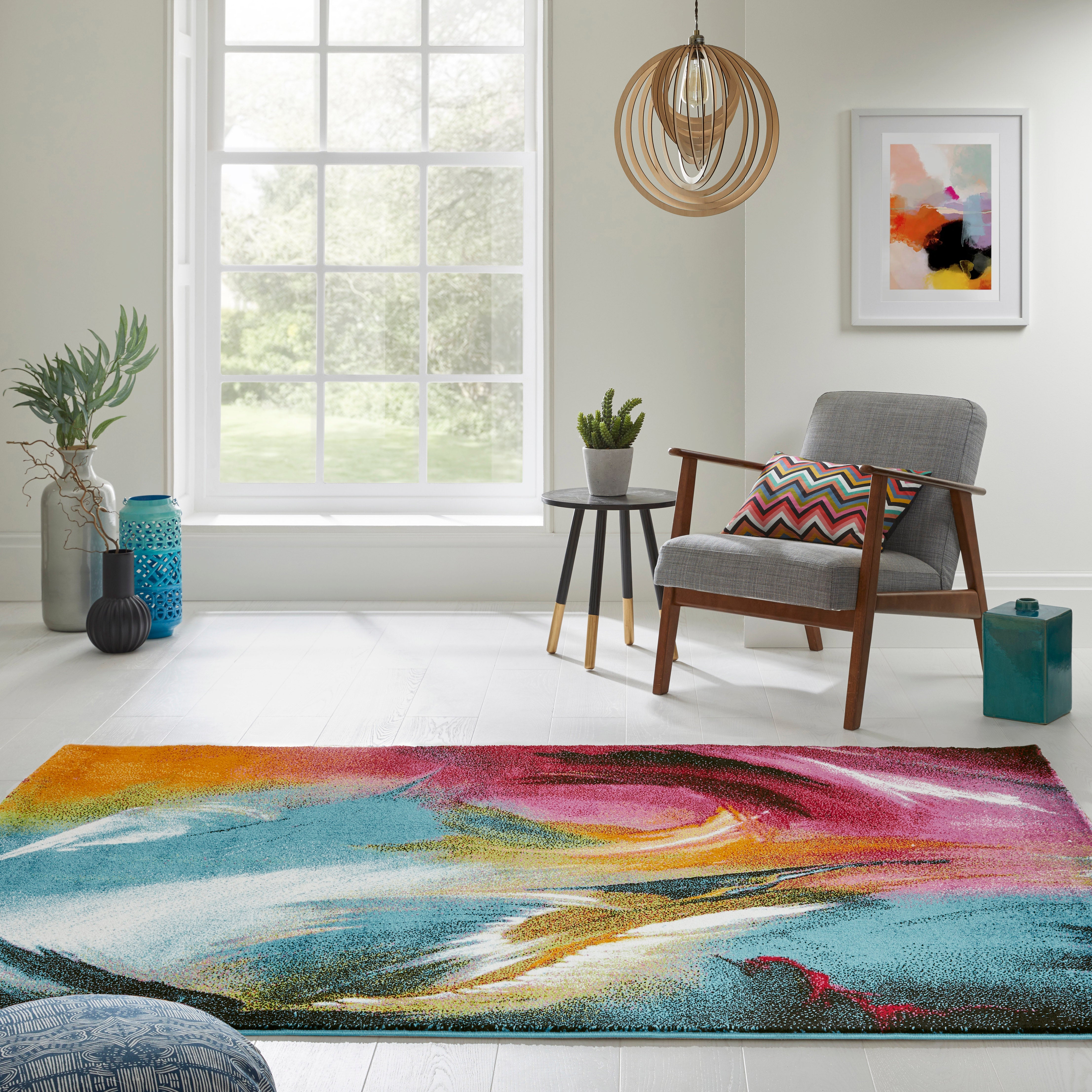 Concept Looms Art Collection ART104 Multi Colour Large Rectangle Rug